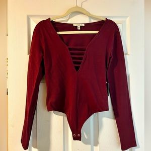Express V-Neck Bodysuit